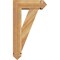 Ekena Millwork Traditional Arts and Crafts Rough Sawn Bracket w/ Offset Brace, Western Red Cedar, 6"W x 16"D x 28"H BKT0604X16X28TRA03RWR - alternate 2